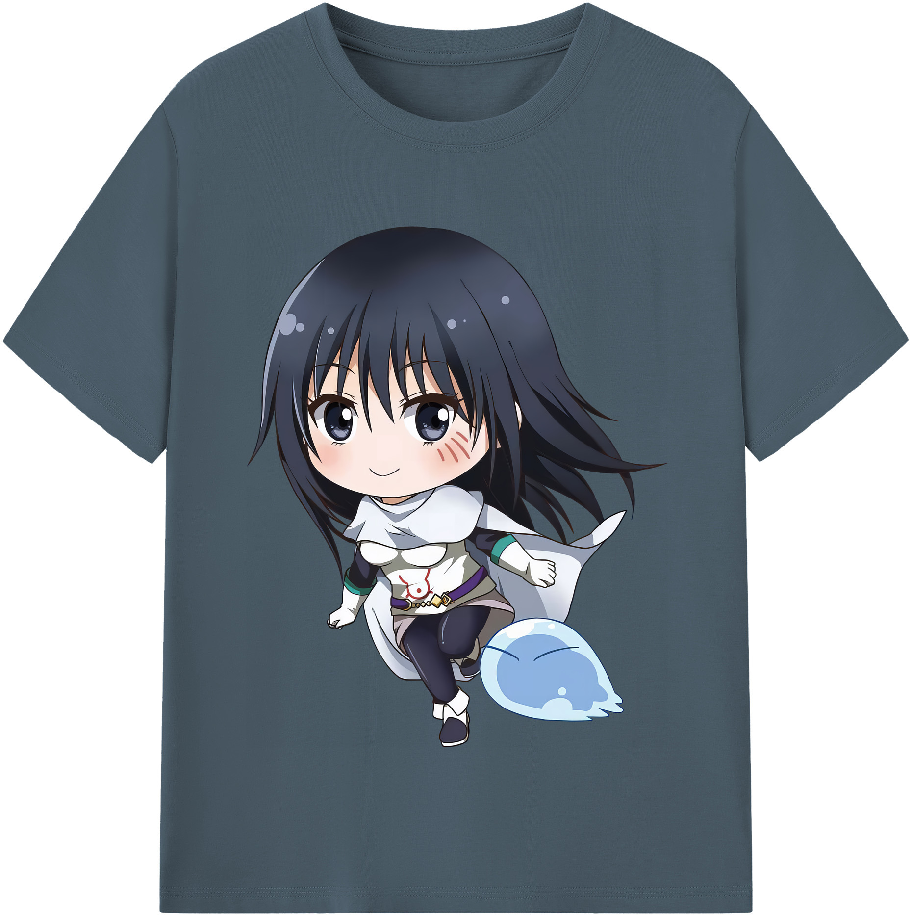 （画像用） 転スラ Regarding Reincarnated to Slime 綿100％半袖Tシャツ（フロントプリント）